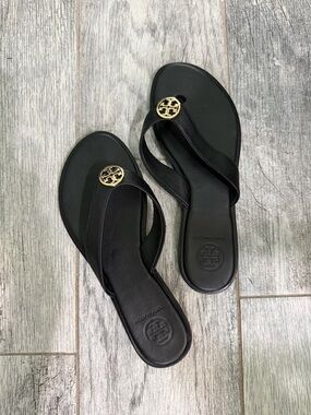 Black Tory Burch Women's Thong Sandals